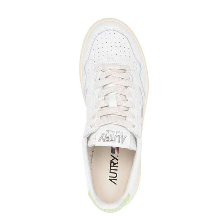 Autry White Leather Low Top Sneakers