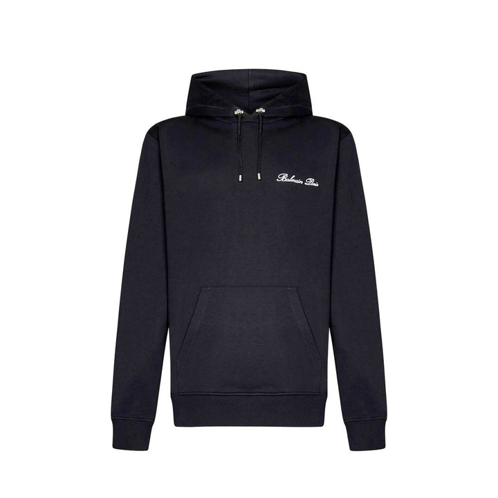 Balmain Black Cotton Sweatshirt