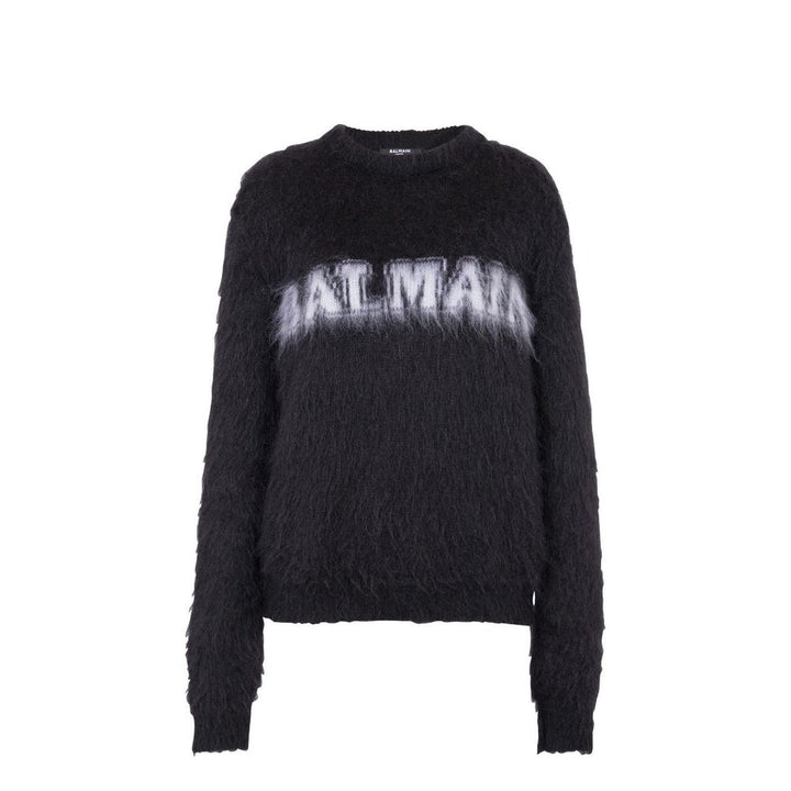 Balmain Black Mohair Sweatshirt