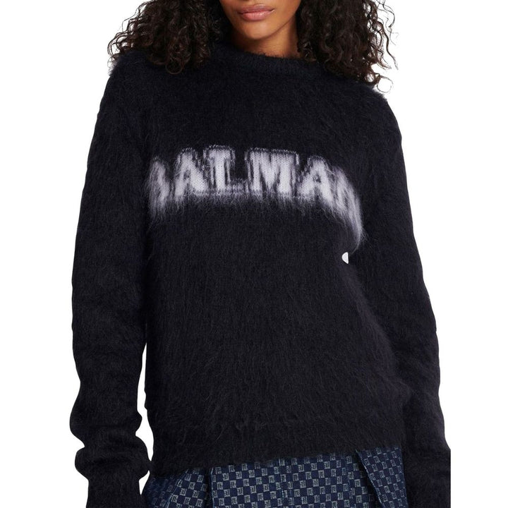 Balmain Black Mohair Sweatshirt
