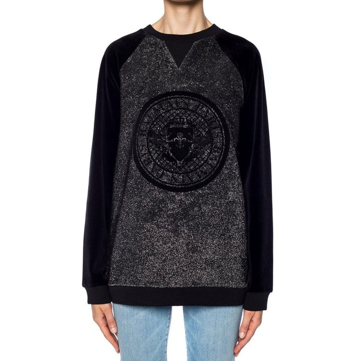 Balmain Black Elastane Sweatshirt