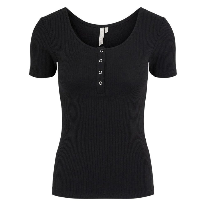 Pieces Black Cotton Top