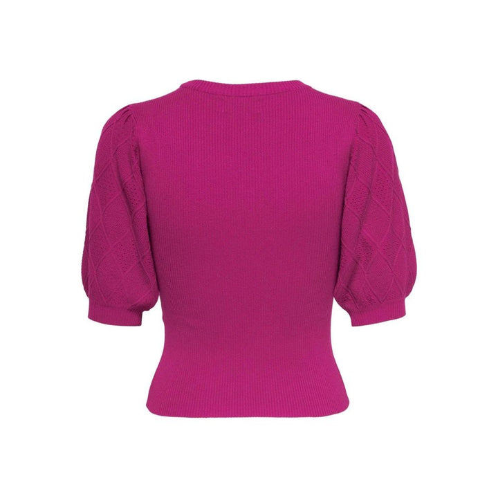 Jacqueline De Yong Fuchsia Viscose Sweatshirt