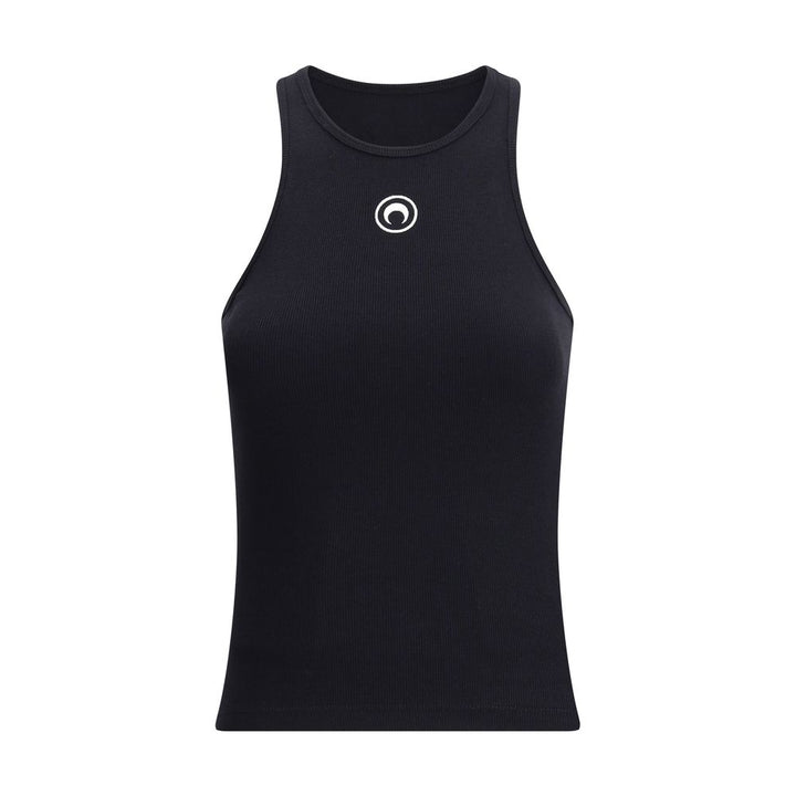 Marine Serre Black Cotton Top