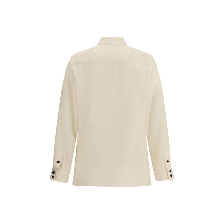 Valentino Cream Silk Shirt