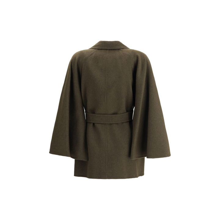 Max Mara Bicolor Camel Hair  Coat