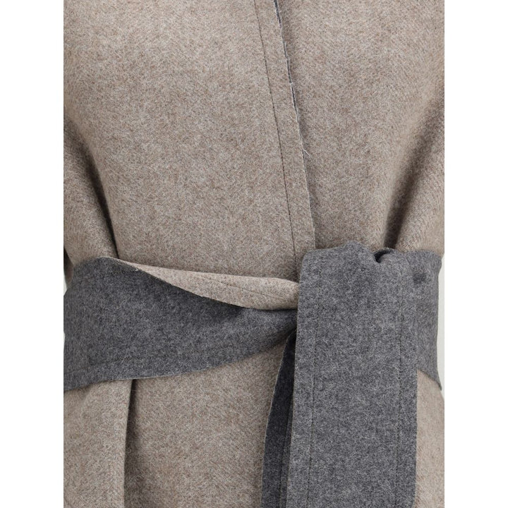 Di Stavnitser Beige Merino Wool Coat