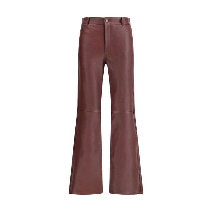 Chloé Bordeaux Leather Pants