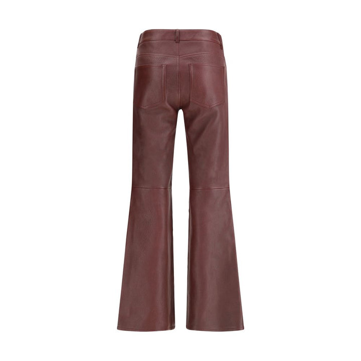 Chloé Bordeaux Leather Pants