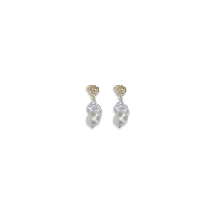 Magda Butrym Gold Pearl Earrings