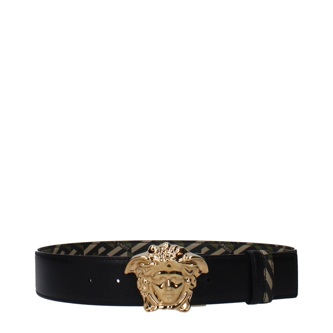 Versace Green Polyester Regular Belt