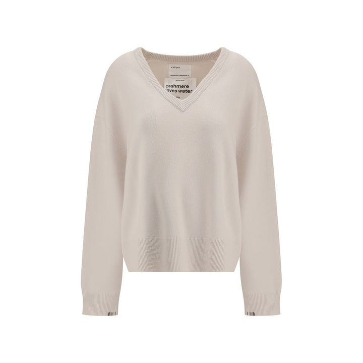 Extreme Cashmere White Cashmere Cashmere Sweater