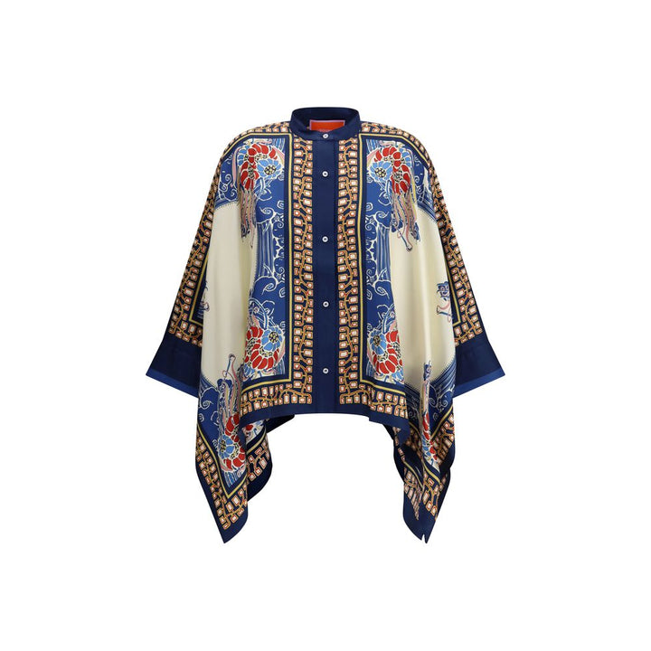 La Double J Multicolor Silk Pattern Shirt