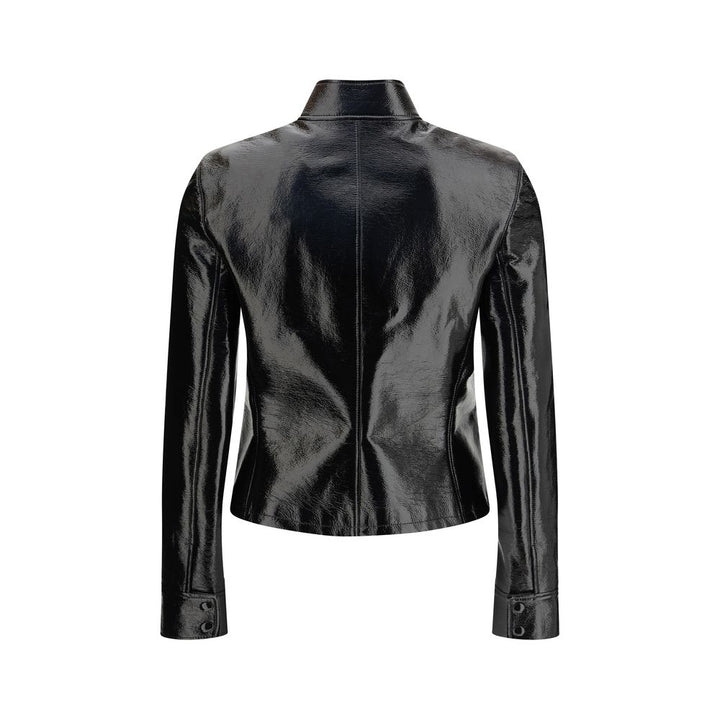 Courrèges Black Cotton Full-Length Jacket