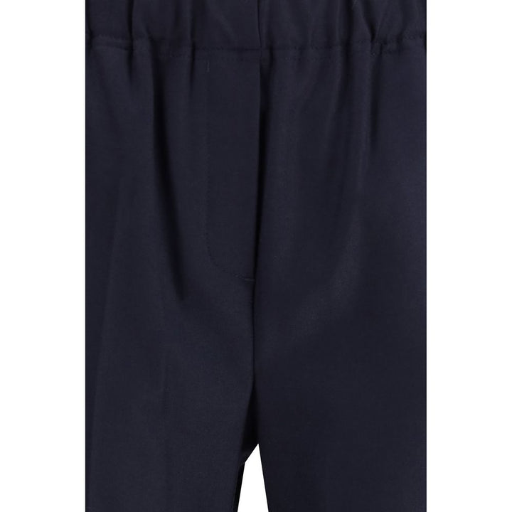 Max Mara Blue Wool Casual Pants