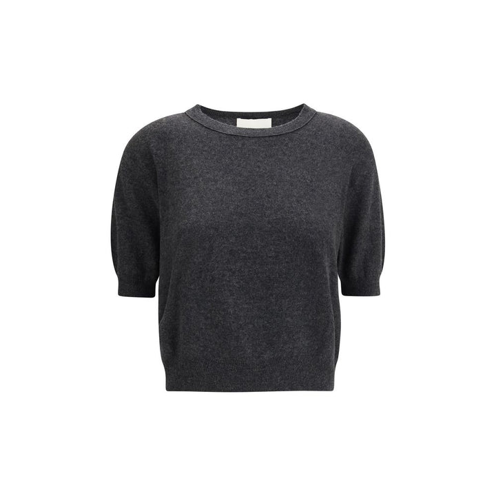Lisa Yang Gray Fleece Wool T-Shirt