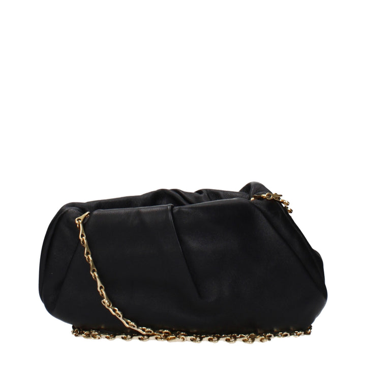 Burberry Black Leather Clutch Bag
