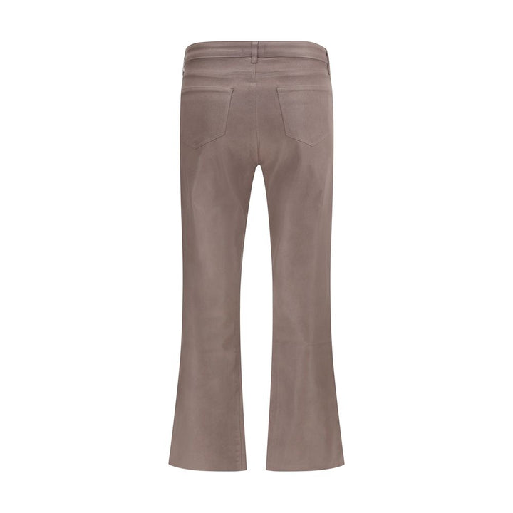 L'Agence Beige Cotton Casual Pants
