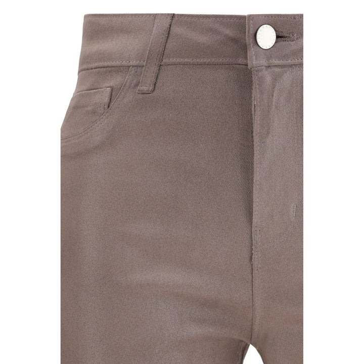 L'Agence Beige Cotton Casual Pants