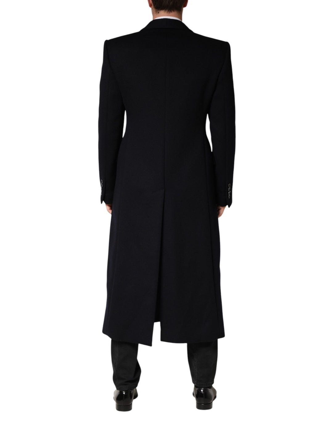 Dolce & Gabbana Black Single Breasted Trench Coat Jacket