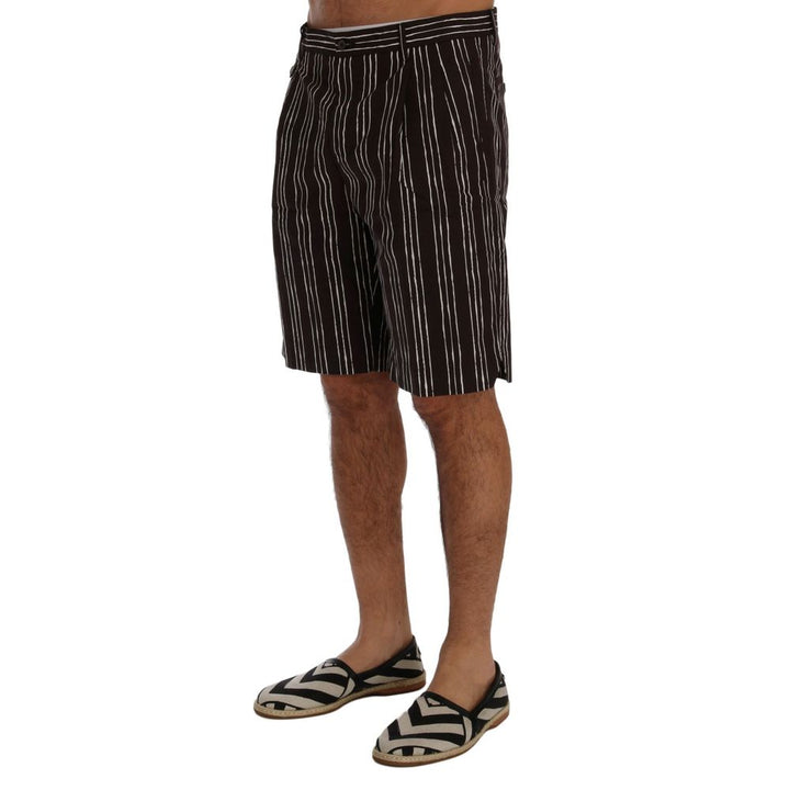 Dolce & Gabbana Bordeaux Cotton Bermuda Shorts