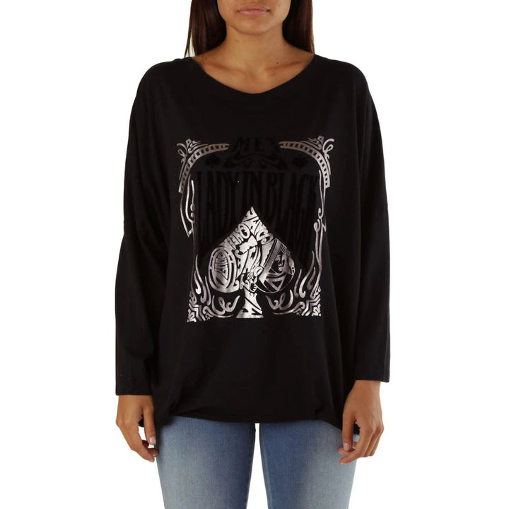 Met Black Viscose T-Shirt