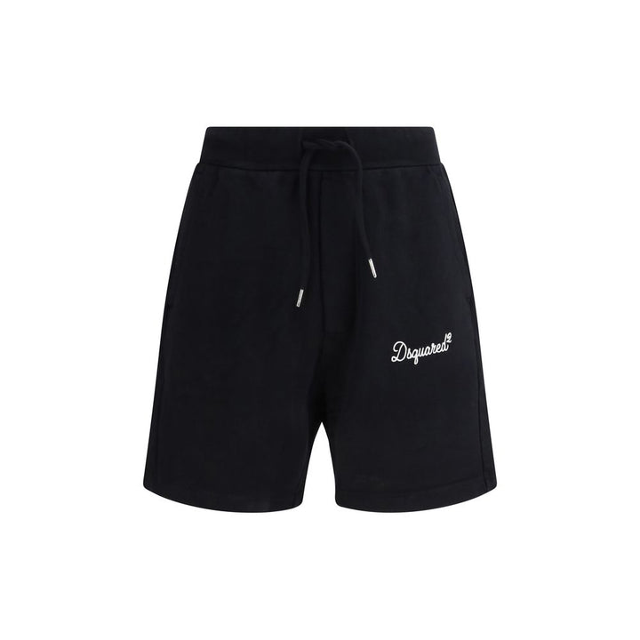 Dsquared² Black Cotton Bermuda Shorts