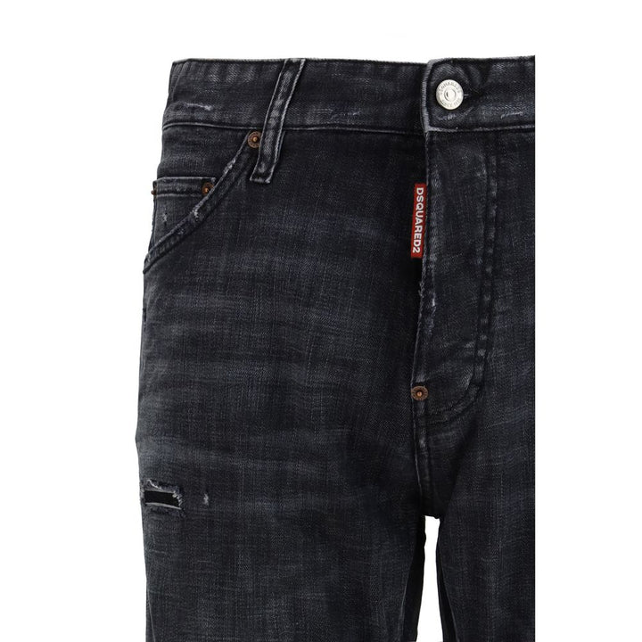 Dsquared² Black Cotton Jeans Denim