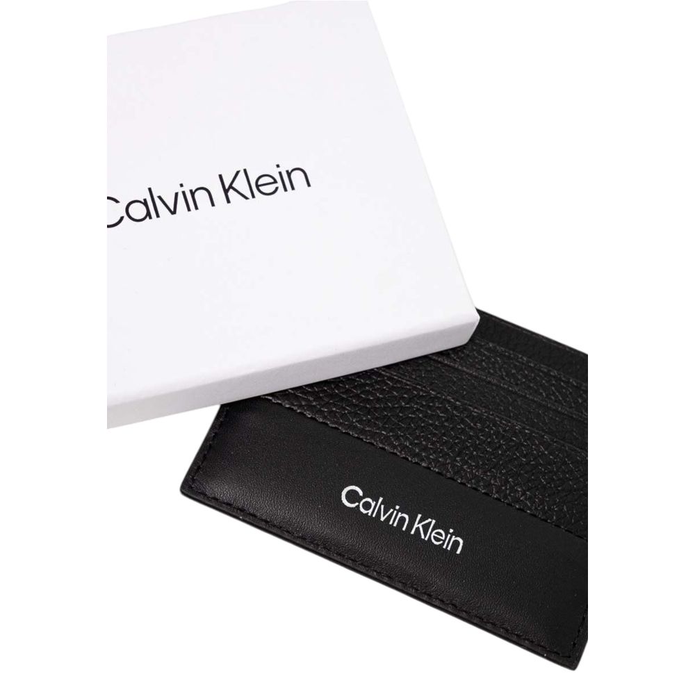 Calvin Klein Black Leather Cardholder
