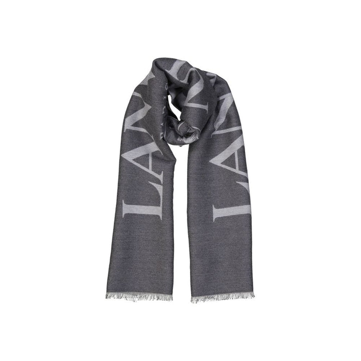 Lanvin Gray Silk Scarf