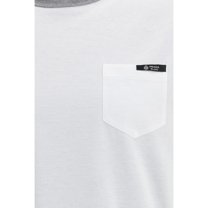 Prada White Cotton Sportswear