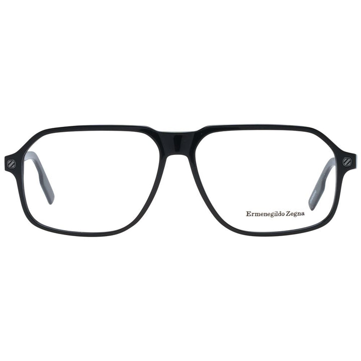 Ermenegildo Zegna Black Plastic Glasses (Frames)