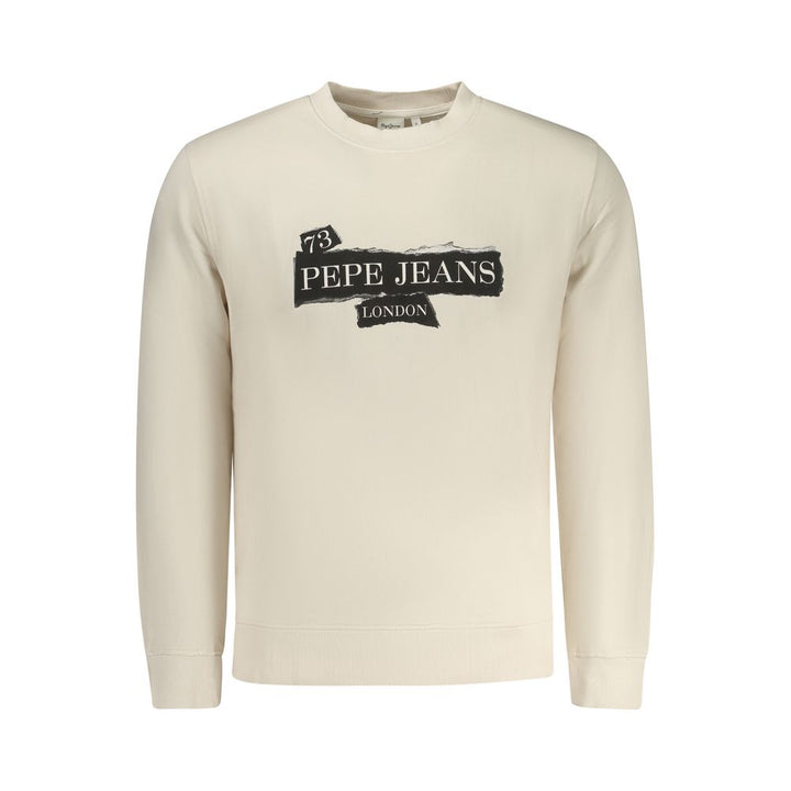 Pepe Jeans Beige Cotton Men Sweatshirt