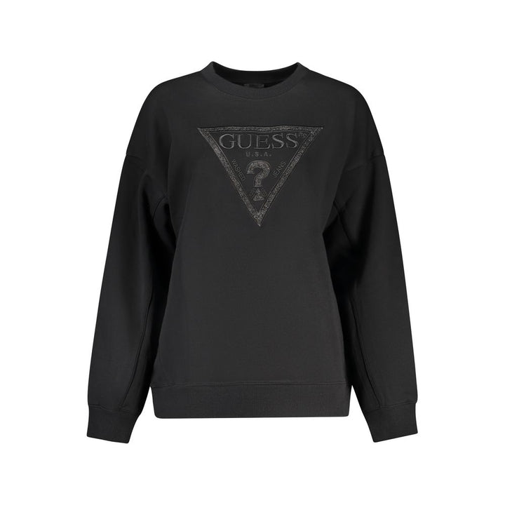 Guess Jeans Black Cotton Women Sweatshirt