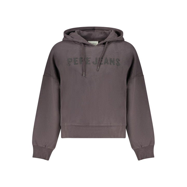 Pepe Jeans Black Cotton Sweatshirt