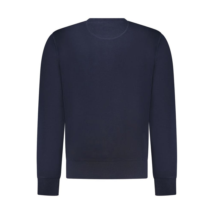 North Sails Blue Cotton Men Sweatshirt