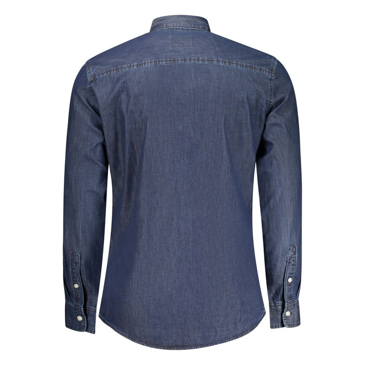 Pepe Jeans Blu Cotton Men Shirt