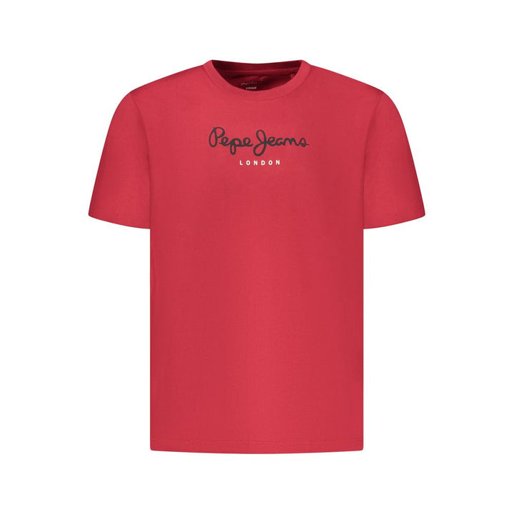 Pepe Jeans Red Cotton Men T-Shirt