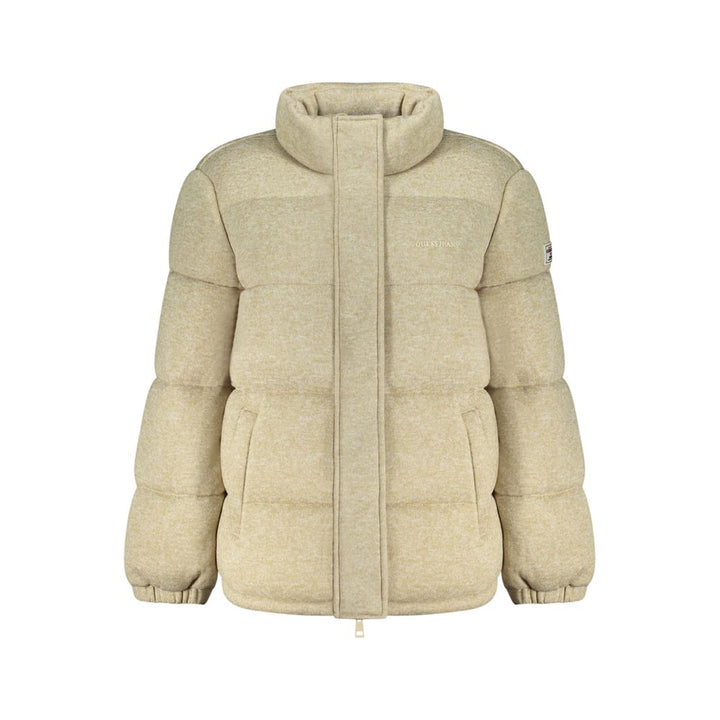 Guess Jeans Beige Polyester Coat