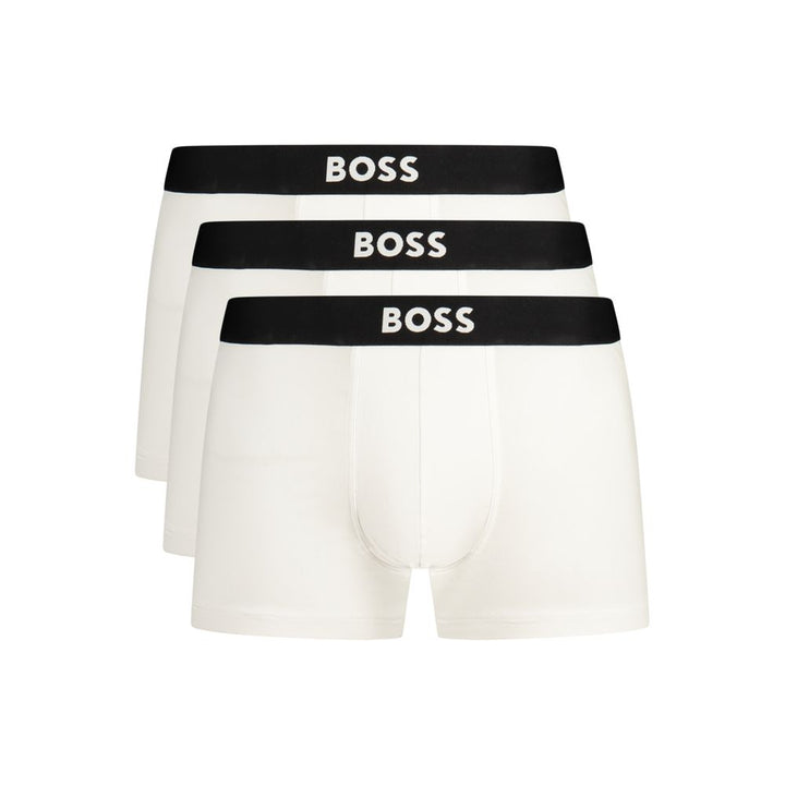Hugo Boss White Cotton Boxers