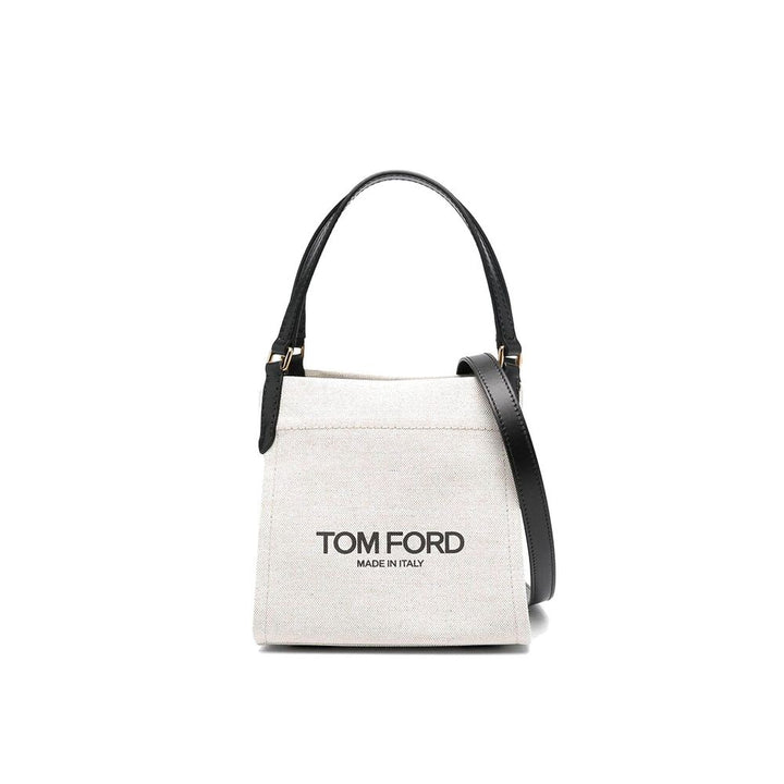 Tom Ford Beige Canvas Tote Bag