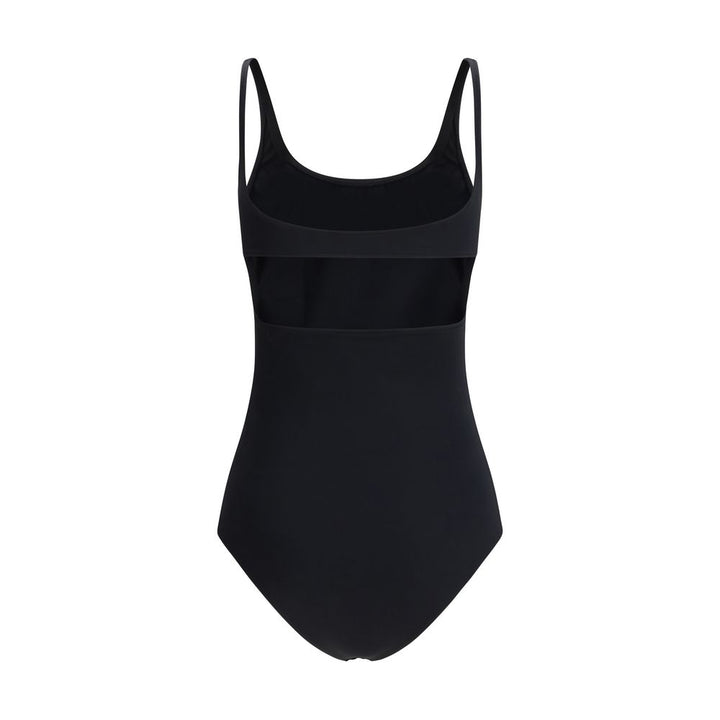 Courrèges Black Elastane One-Piece Swimsuit