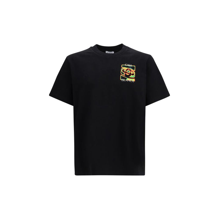 Casablanca Black Cotton T-Shirt