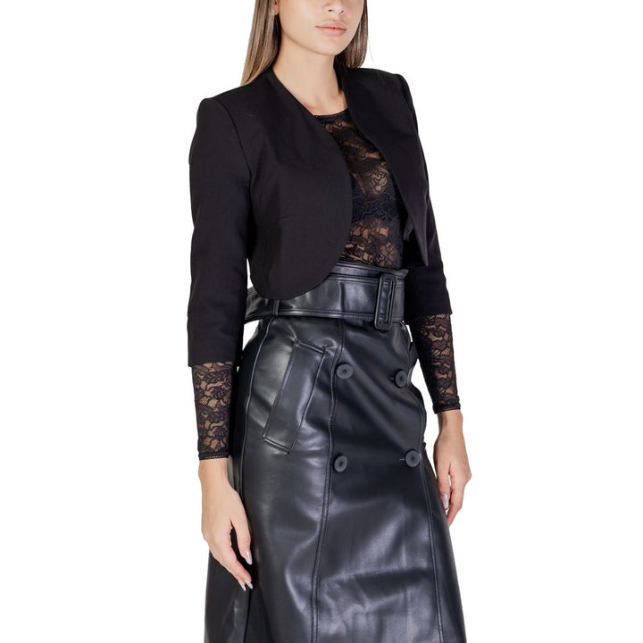 Morgan De Toi Black Polyester Coat