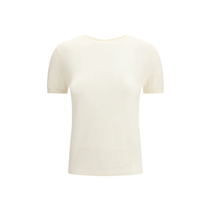 Lisa Yang White Cashmere T-Shirt