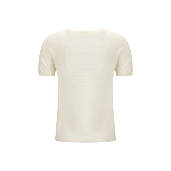 Lisa Yang White Cashmere T-Shirt