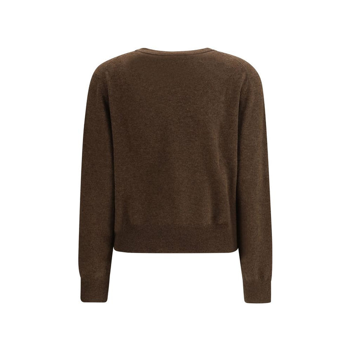 Lisa Yang Brown Fleece Wool Sweatshirt