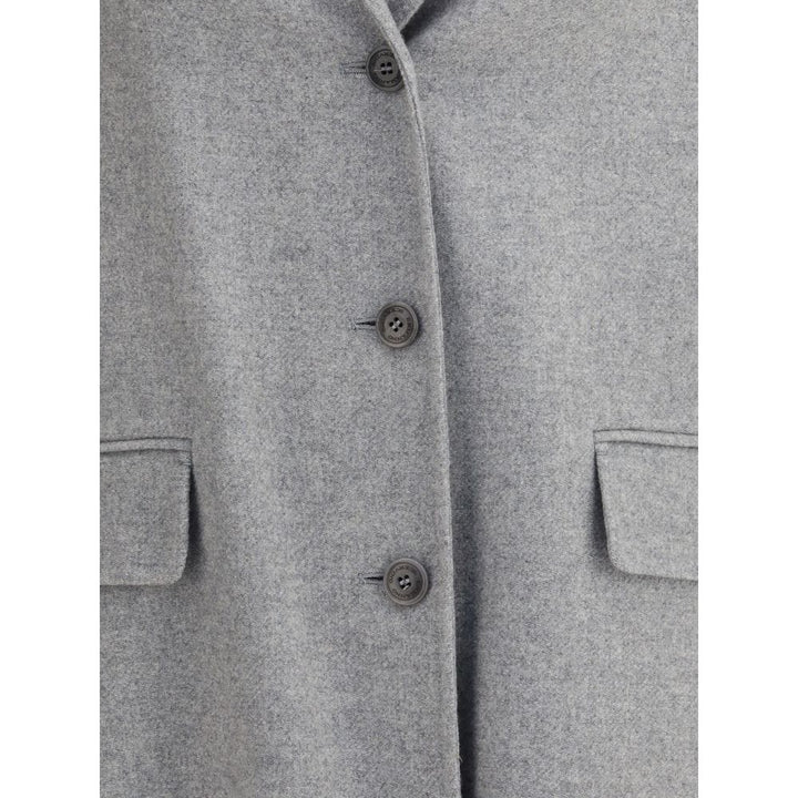 Ermanno Scervino Gray Wool Coat