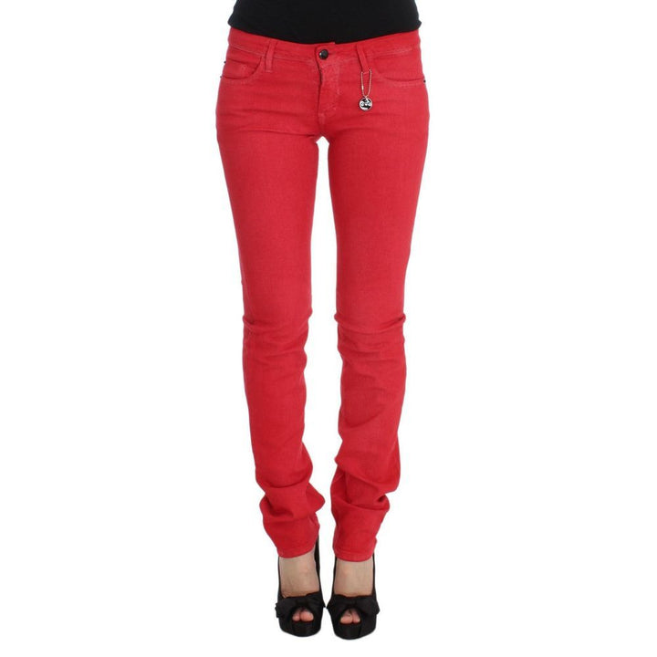 Costume National Multicolor Cotton Skinny Jeans
