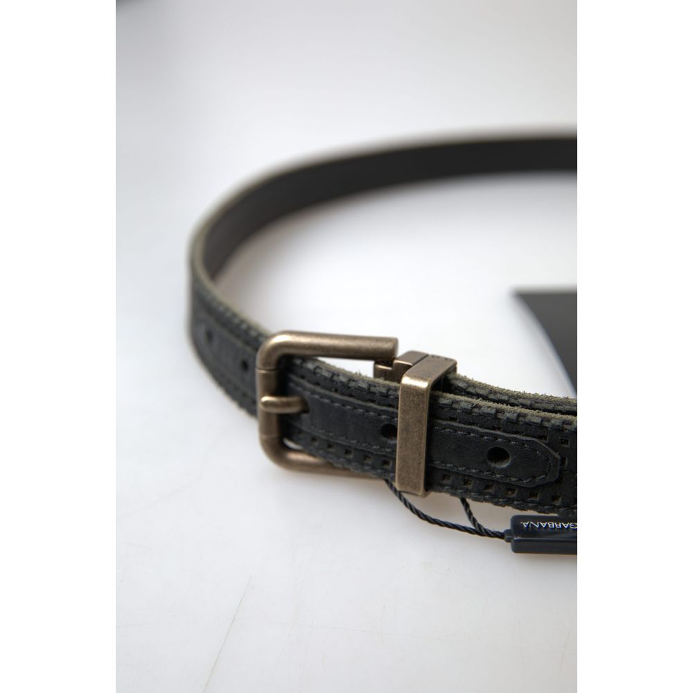 Dolce & Gabbana Black Leather Regular Belt